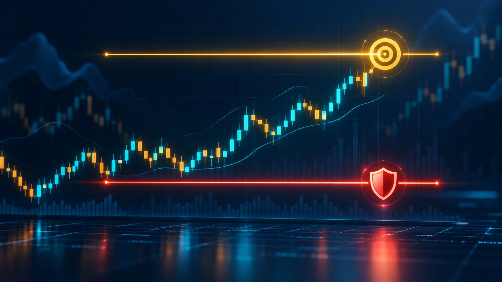 Hyperliquid stop loss and take profit orders: TP/SL trigger lines above and below the price chart